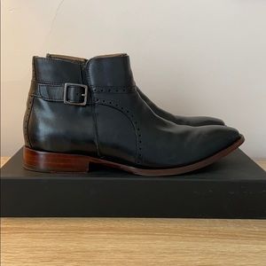 Johnston & Murphy Black Leather Boot